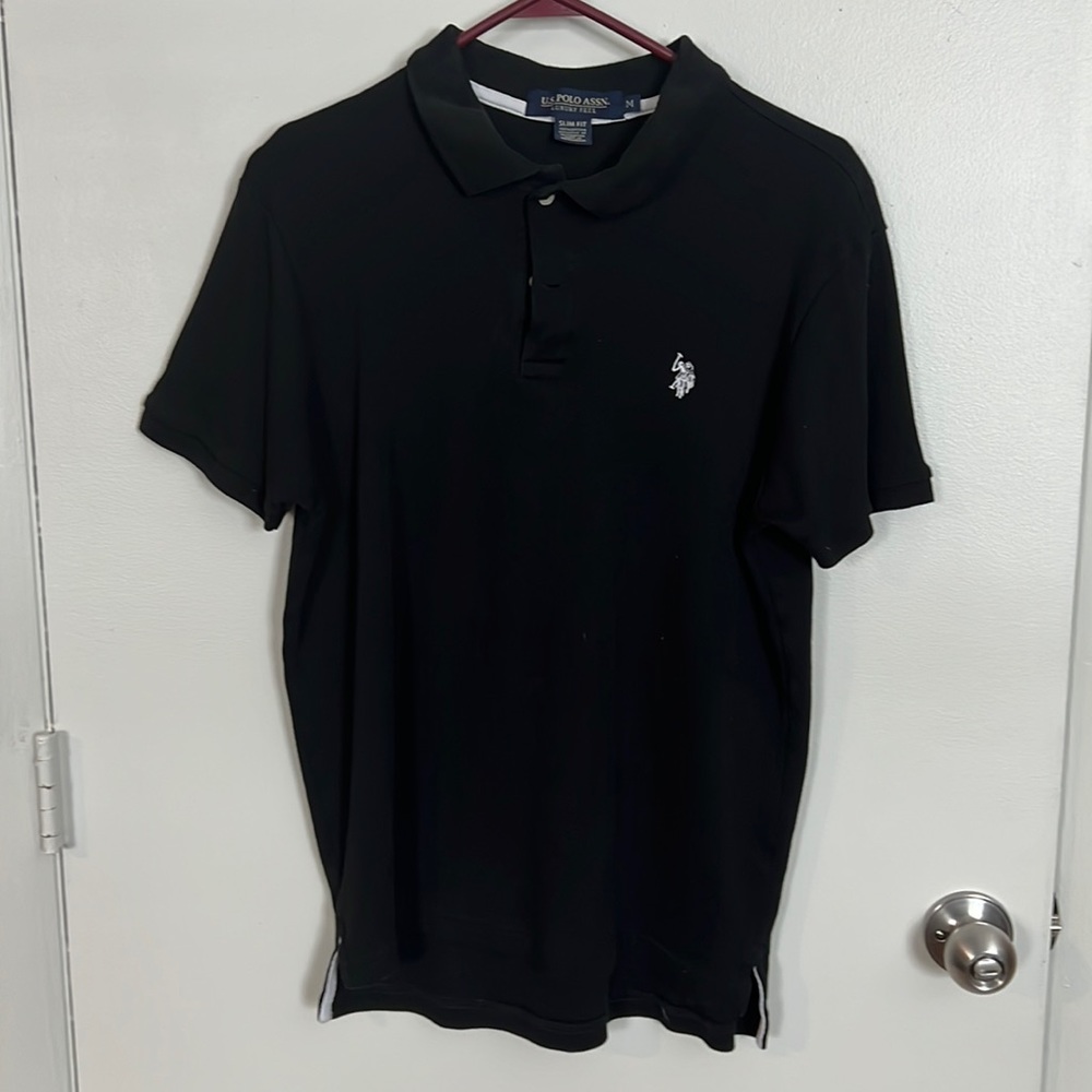 U.S. polo assn. mens medium black shirt.